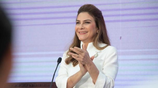 La alcaldesa del Distrito Nacional Carolina Mejía cumple hoy 55 años