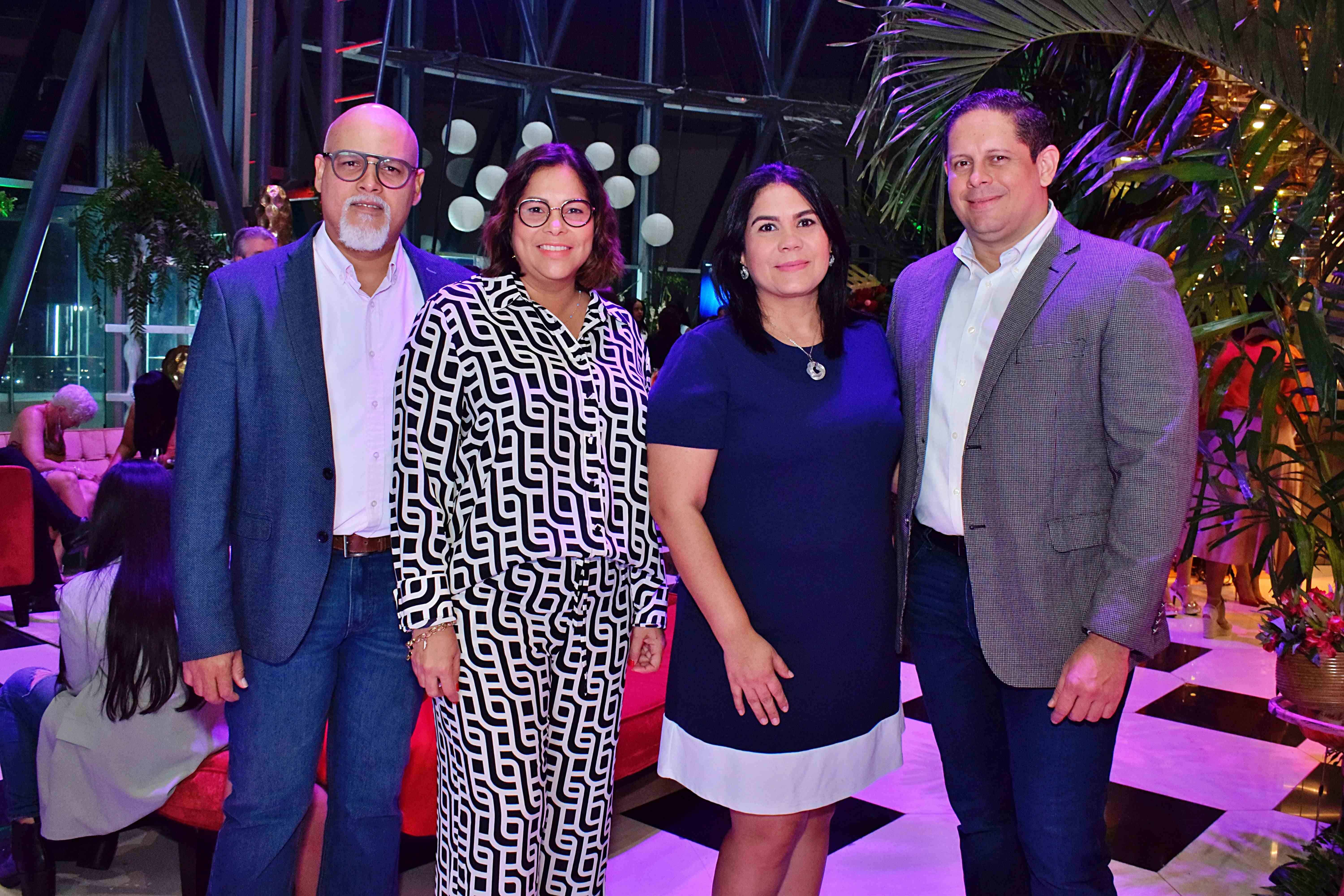 Eduardo Félix, Donaida Marín, Zaira Peralta y Samuel Baquero.