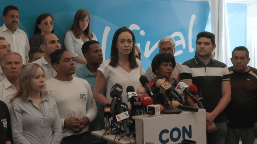 Opositora Machado pide a comunidad internacional abogar por su candidata presidencial en Venezuela