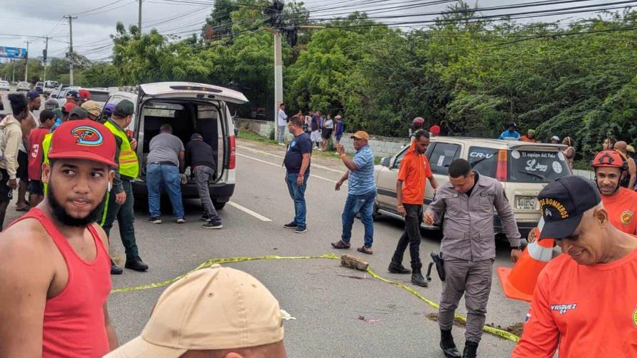 Muere motorista en autopista Joaquín Balaguer de Santiago impactado por yipeta