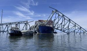 Abren canal temporal para buques comerciales tras colapso del puente de Baltimore
