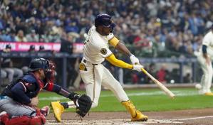 Chourio impulsa carrera en su 1er juego en casa. Cerveceros vencen a Mellizos