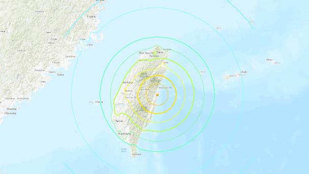 Sismo en Taiwán de magnitud 7.4