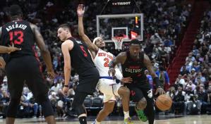 Rozier encesta 34 puntos con 8 triples; Miami mejora aspiraciones al vencer a Knicks
