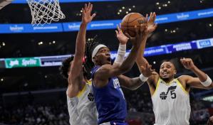 Mann encabeza a 8 Clippers con cifras de 2 d&iacute;gitos, en triunfo ante Jazz
