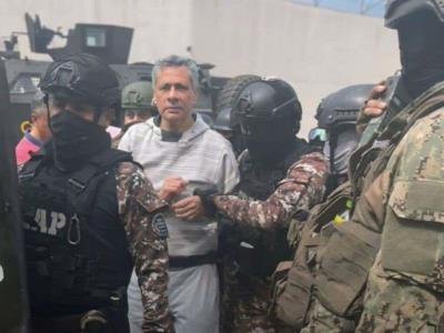 Trasladan  a Jorge Glas a la cárcel de máxima seguridad La Roca