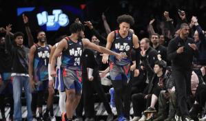 Nets remontan para imponerse a Pistons respaldados por 32 puntos de Thomas