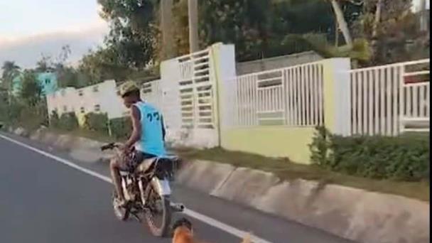 Apresan hombre que arrastró un perro en una motocicleta en Hato Mayor