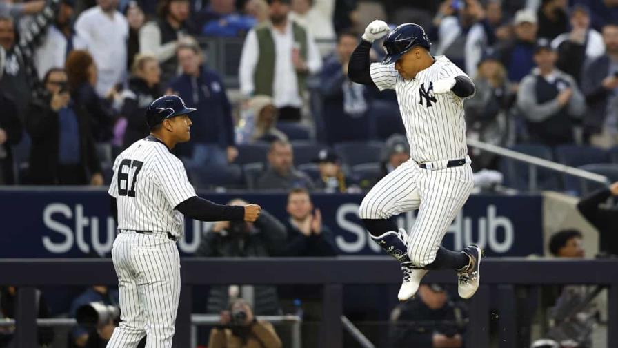 Dominicano Soto y Volpe pegan jonrones de tres carreras en victoria de Yankees sobre Marlins