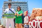 Cerveza Presidente recibe con unas frías al segundo crucero en Puerto Cabo Rojo