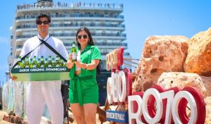 Cerveza Presidente recibe con unas frías al segundo crucero en Puerto Cabo Rojo