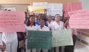 Enfermeras realizan paro por ocho horas en hospital de Higüey