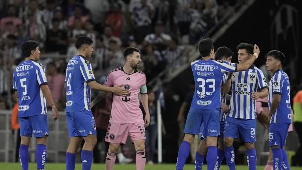 Monterrey elimina a Messi y al Inter Miami para avanzar a semifinales en la Concacaf