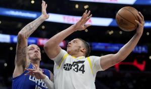 Jazz supera a Clippers, que sin embargo aseguran 4to sitio del Oeste