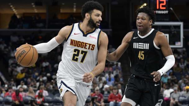 Campeones vigentes Nuggets quedan con el segundo lugar en el Oeste al vencer a Grizzlies