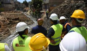 Trabajos en cañada Guajimía tiene un 65 por ciento de avance