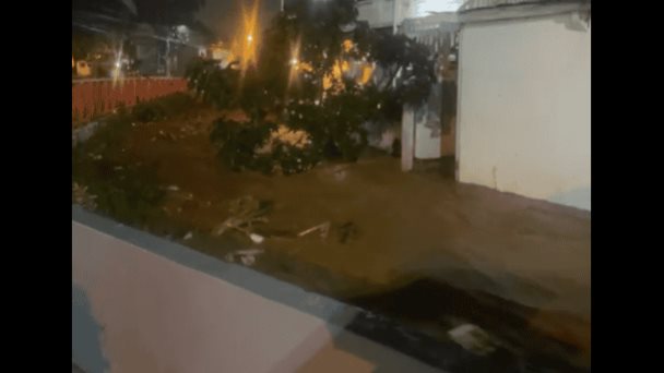 Lluvias generan fuertes inundaciones en Las Terrenas, Samaná