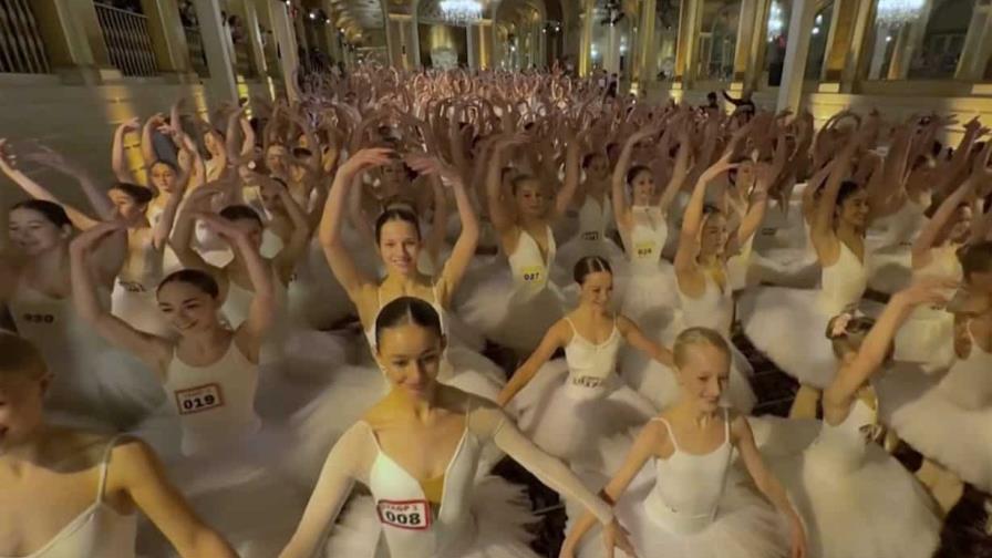 Cientos de bailarinas en puntas imponen un nuevo récord Guinness en Nueva York