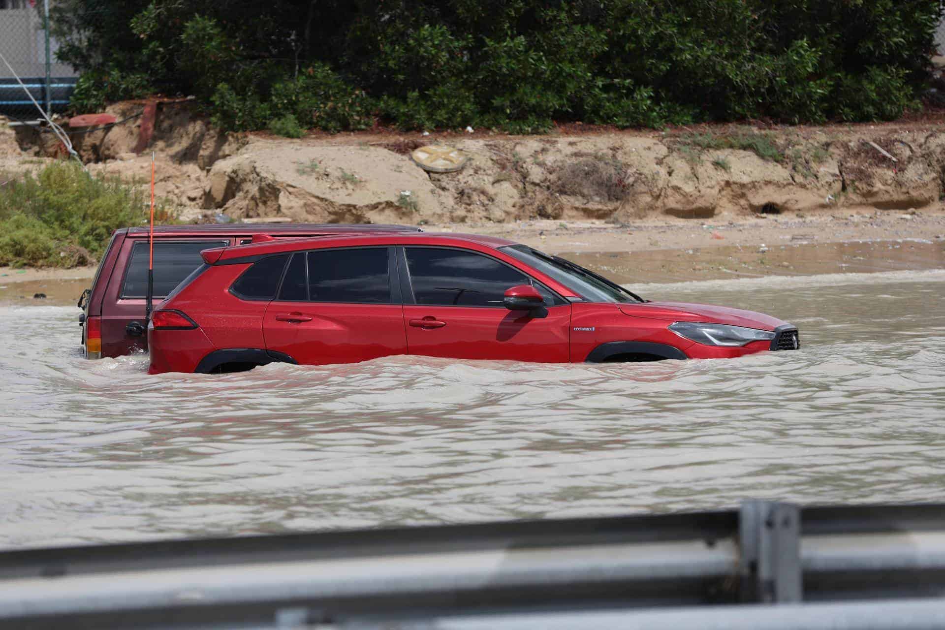 Imágenes de las inundaciones en Dubai.