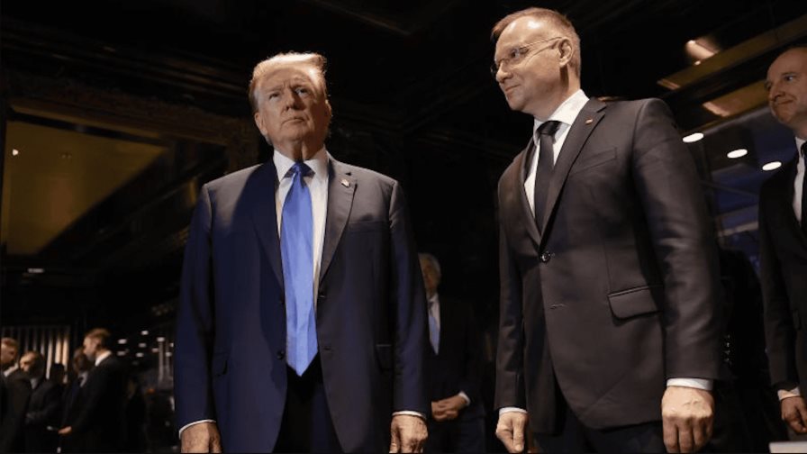 Trump trata con el presidente de Polonia subir el gasto de defensa al 3 % en la OTAN