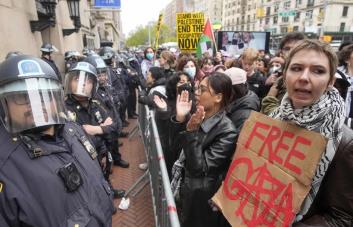 Policía de NY arresta a más de 100 manifestantes propalestinos en la Universidad de Columbia