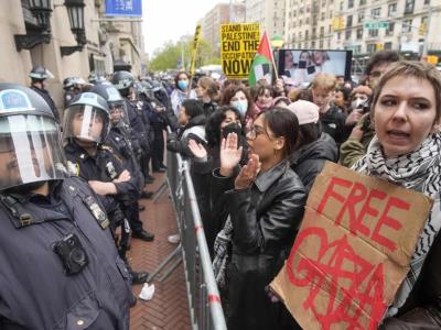 Arrestan a manifestantes propalestinos en Universidad de Columbia