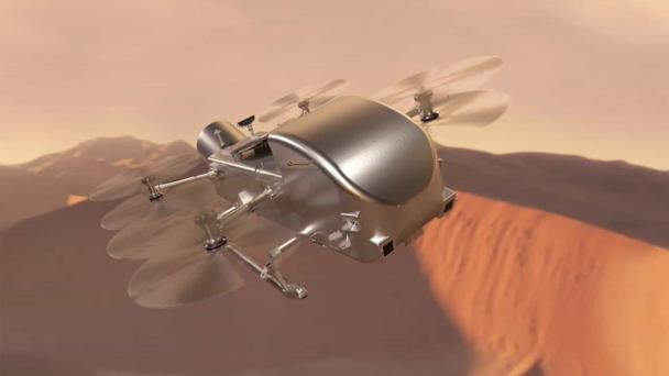 NASA lanzará en 2028 la misión Dragonfly para estudiar Titán, una de las lunas de Saturno