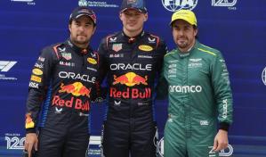 Max Verstappen continúa su domino y saldrá primero en el GP de China; Pérez será segundo