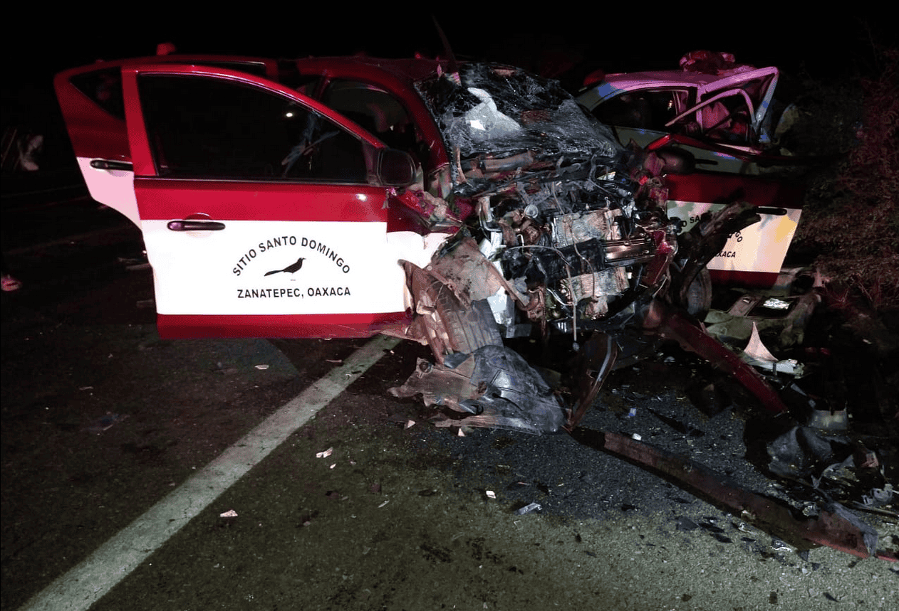 Accidente vial en el sur de México