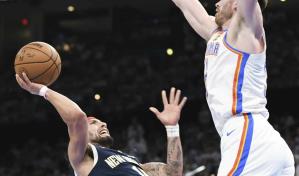 Con 28 puntos de Shai Gilgeous-Alexander, Thunder se impone 94-92 a Pelicans en el Juego 1