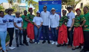 Apoyo artístico a Luis Abinader en evento cultural de San Cristóbal