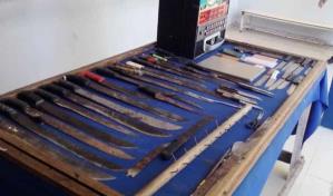 Polic&iacute;a incauta 46 armas cortopunzantes en Juan Dolio y San Pedro de Macor&iacute;s