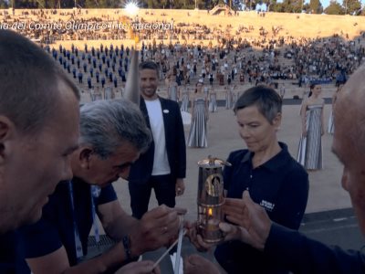 Juegos Olímpicos París 2024: Ceremonia de entrega de la llama