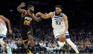 Edwards anota 36 puntos y Wolves vencen a Suns y se adelantan 3-0 en la serie