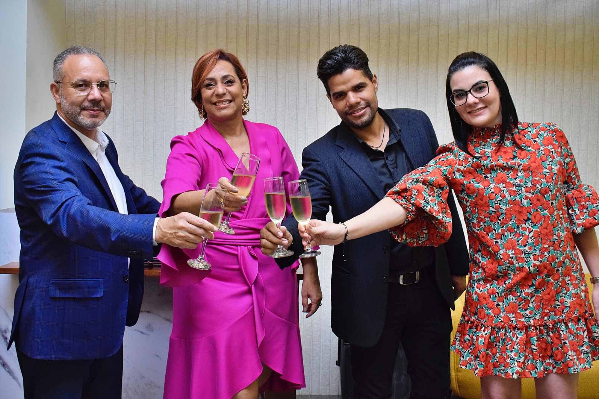 John Guzmán, Veronica Ureña, Jefferson Rengifo y Roberta Pettena.