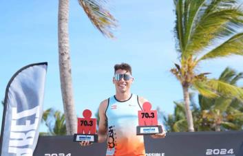 El boricua Javier Figueroa gana Triatlón Ironman 70.3