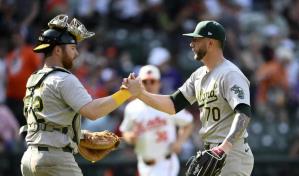 Tras una mala salida de Kimbrel, Atléticos superan a Orioles y ganan la serie