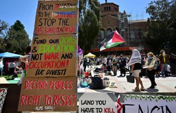 Las protestas estudiantiles contra la guerra en Gaza se extienden por todo EEUU