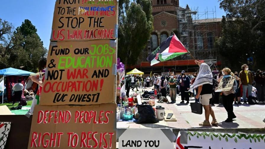 Las protestas estudiantiles contra la guerra en Gaza se extienden por todo EEUU