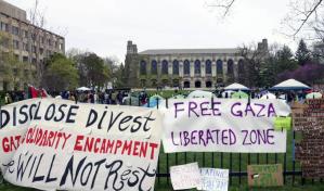 Estudiantes estadounidenses piden a sus universidades que rompan con Israel