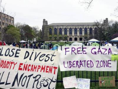 Estudiantes en EE.UU. piden a sus universidades romper con Israel