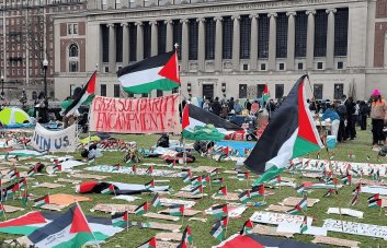 Columbia da a los acampados un plazo de unas horas para desmantelarlo o ser suspendidos