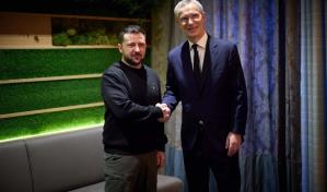 Zelenski y Stoltenberg abordan creación de fondo de 100,000 millones euros para Ucrania