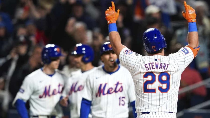 Stewart dispara jonrón de 3 carreras; Mets superan a Cachorros