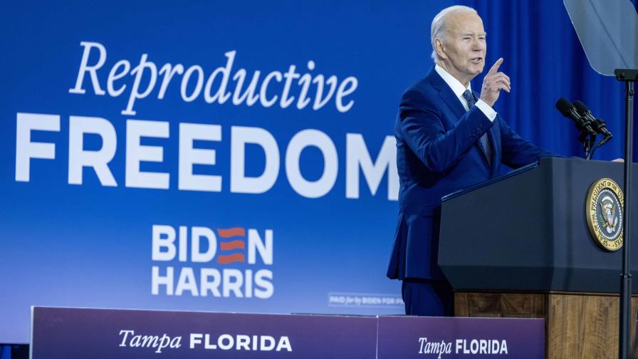 Biden asegura que la ley del aborto de Florida es una pesadilla y Trump el responsable