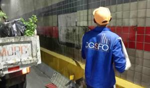 Se produce desprendimiento parcial de la cerámica del túnel de la 27 de Febrero