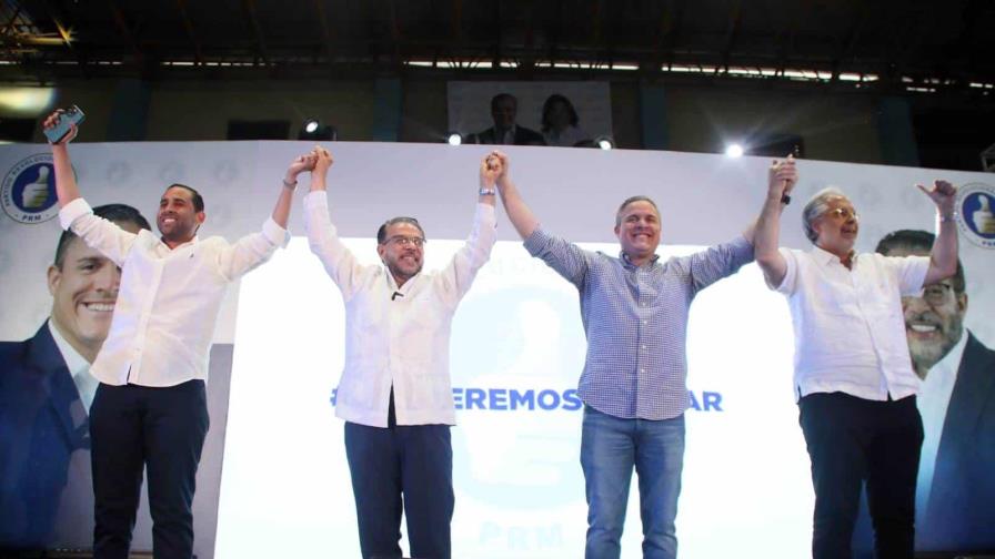 Apoyo político al candidato Guillermo Moreno en evento del PRM