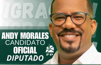 Andy Morales aclara no ha renunciado a su candidatura a diputado por la Fuerza del Pueblo
