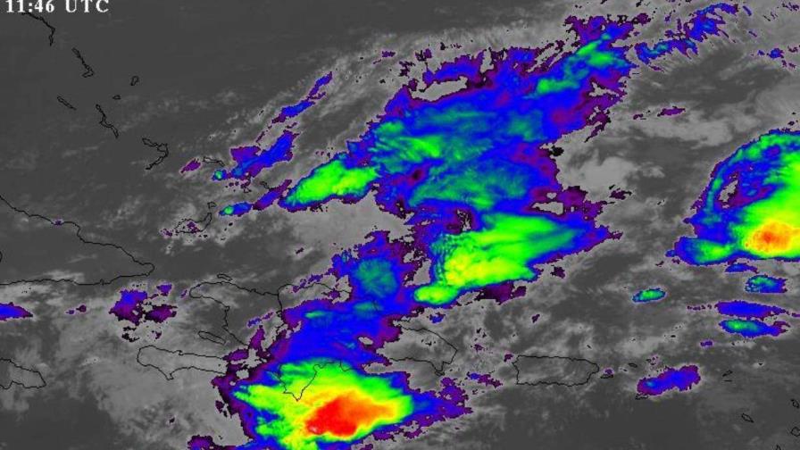 Aguaceros moderados a fuertes sobre el Gran Santo Domingo desde la tarde de este viernes