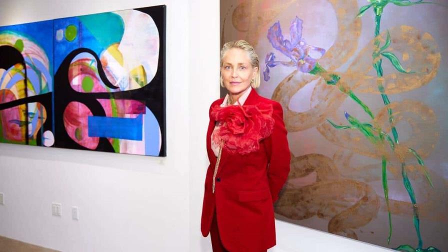 Exposición artística de Sharon Stone en Europa